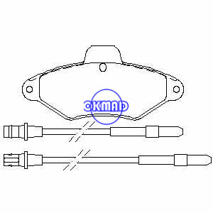 CITROEN XANTIA Estate (X1) (X2) Pastilha de freio OEM: 95667786 FDB874 GDB1101 WVA: 21631 23150 23151, FF874